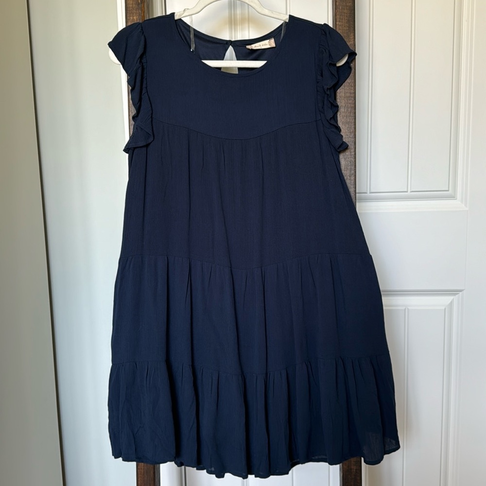 Altar’d State Navy Babydoll Dress, S, NWTs